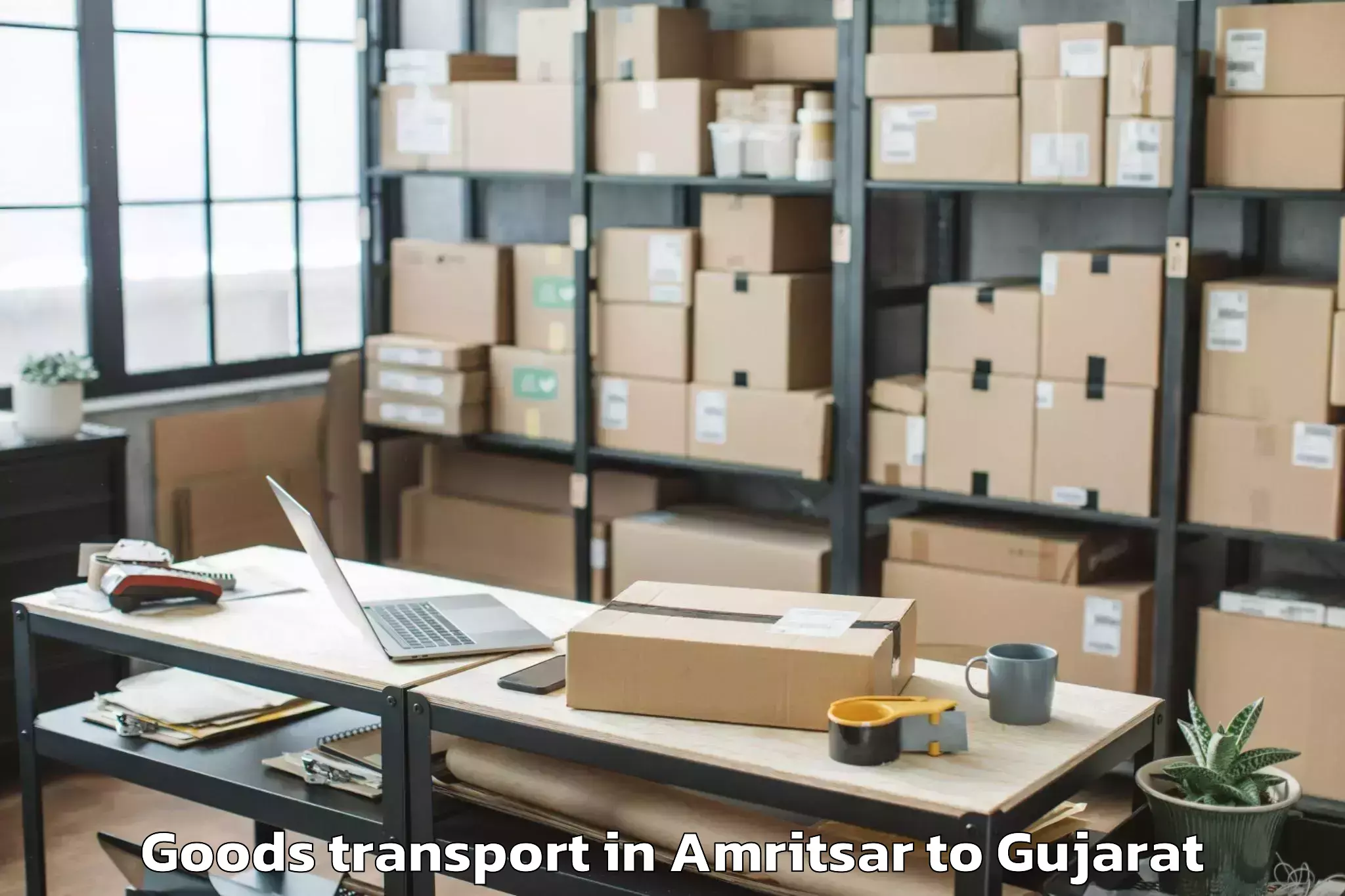 Book Amritsar to Borsad Goods Transport